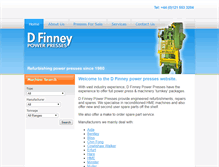 Tablet Screenshot of finneypresssales.com